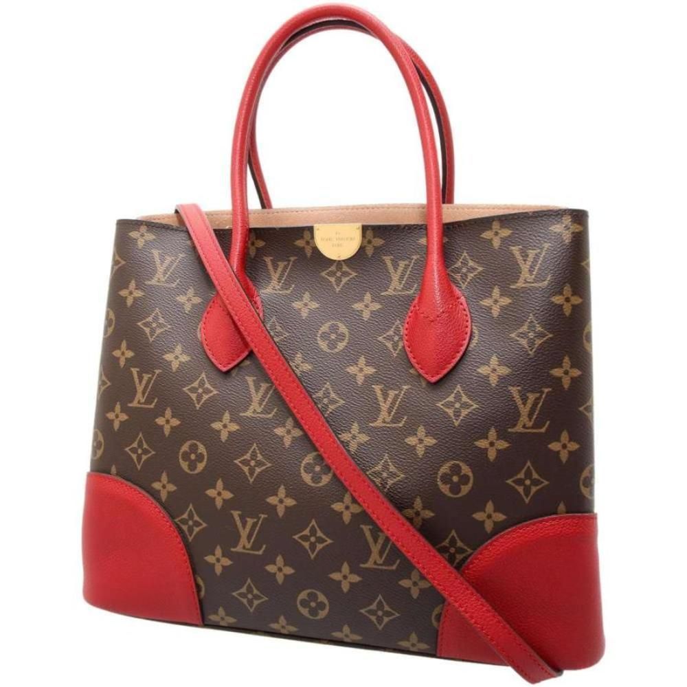 Louis Vuitton Fladrin 2 Way Shoulder Bag Monogram Cerise Red